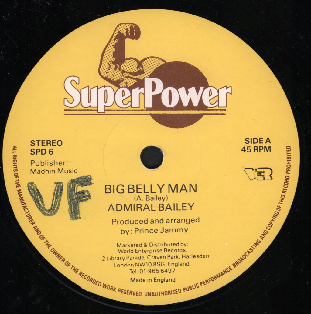 Admiral Bailey - Big Belly Man / Horse Stomach - 12 Inch