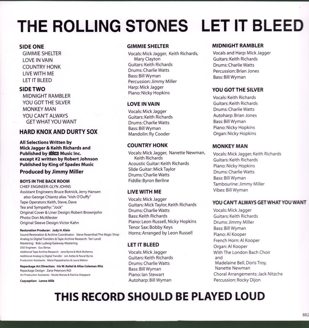 Rolling Stones - Let It Bleed - Lp