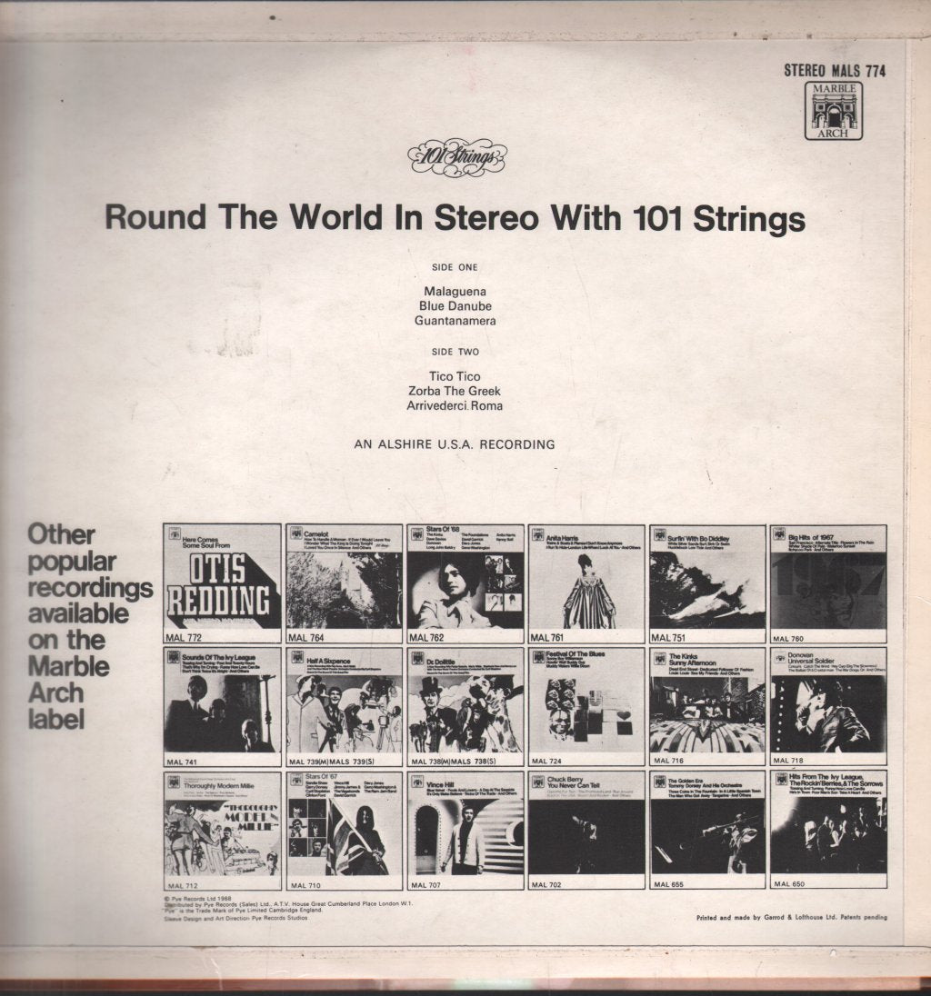 101 Strings - Round The World In Stereo With 101 Strings - Lp