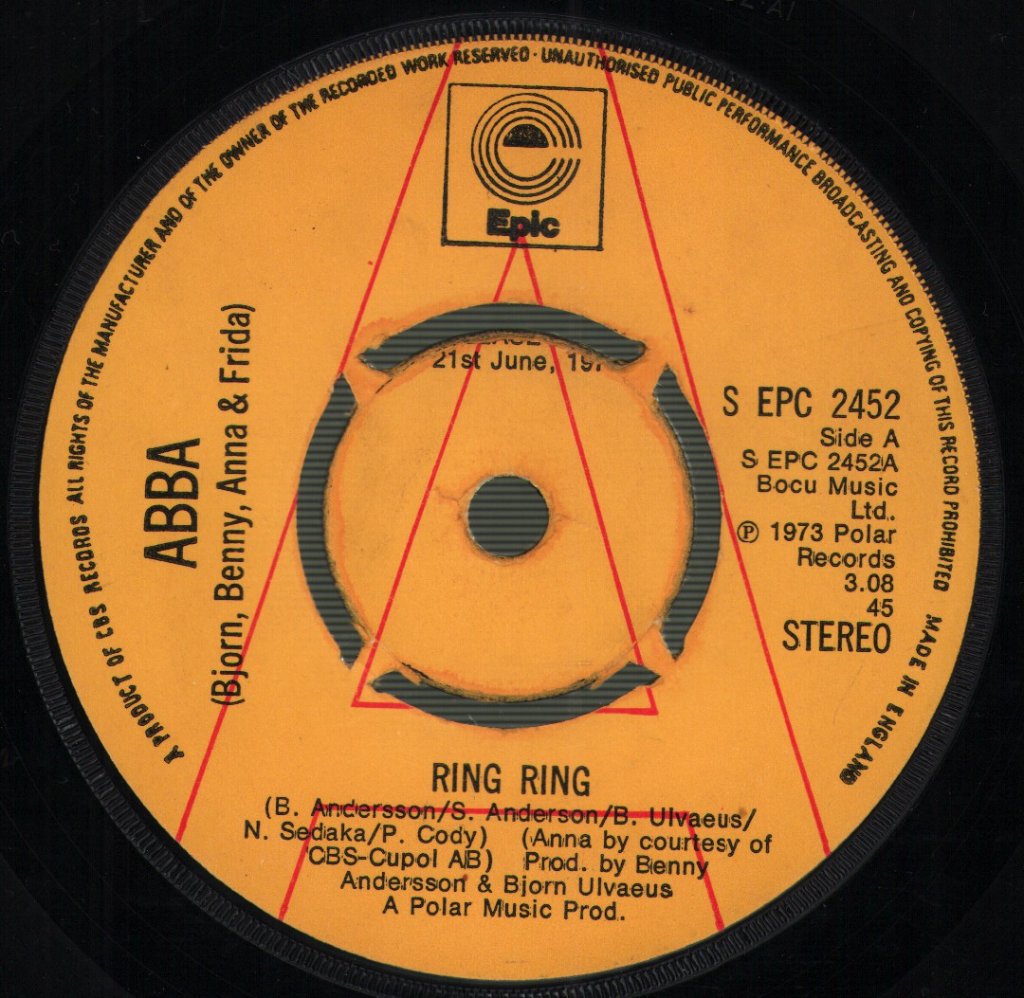 ABBA - Ring Ring - 7 Inch