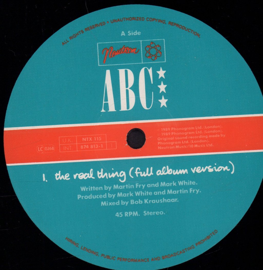 ABC - Real Thing - 12 Inch