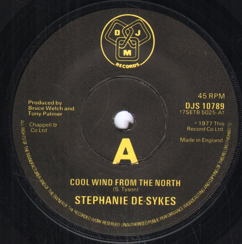 Stephanie De Sykes - Cool Wind From The North - 7 Inch