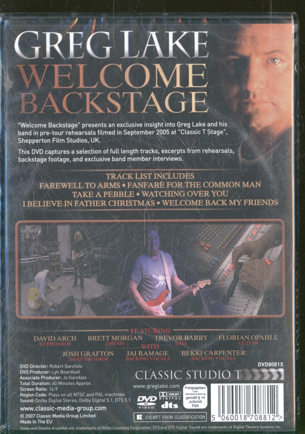 Greg Lake - Welcome Backstage - Dvd