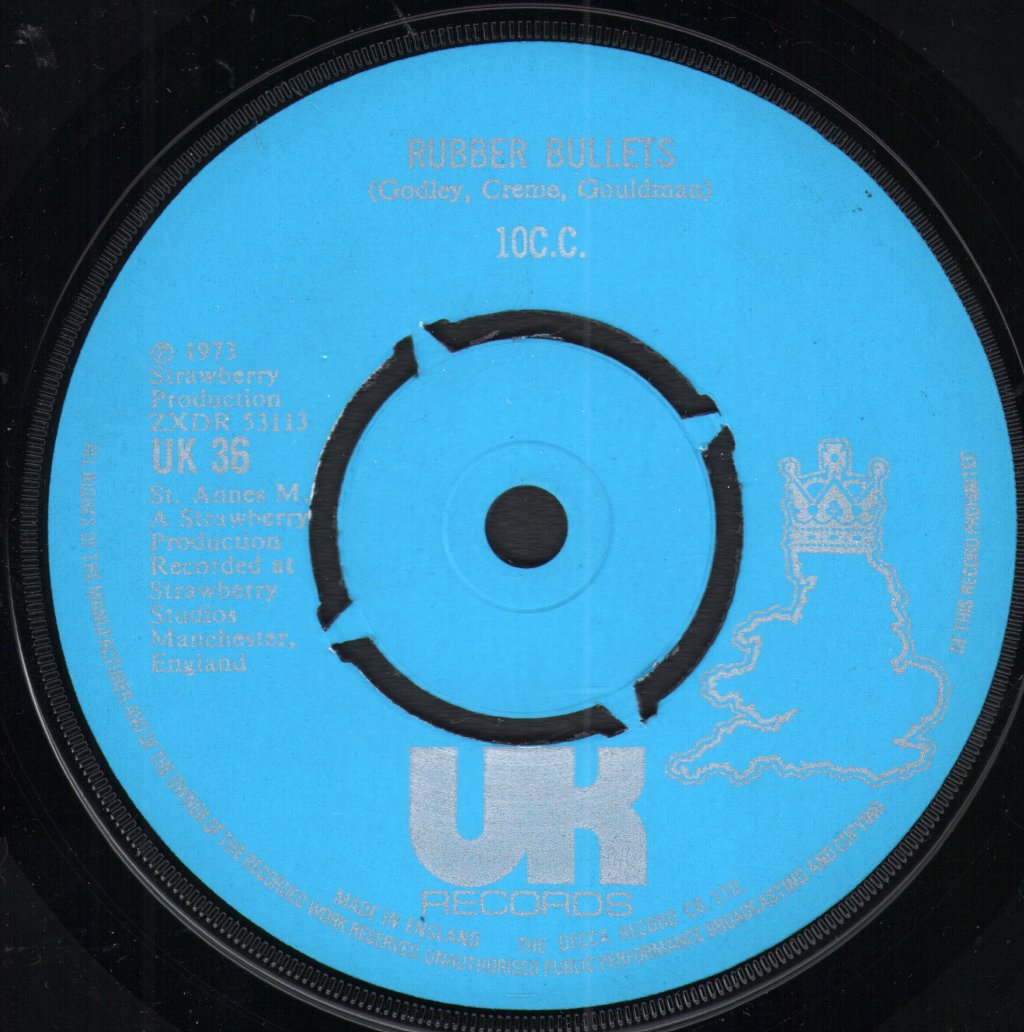 10cc - Rubber Bullets - 7 Inch