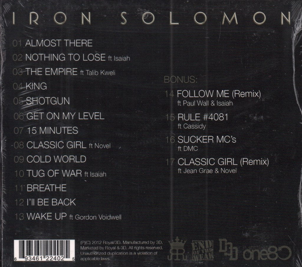 Iron Solomon - Monster - Cd