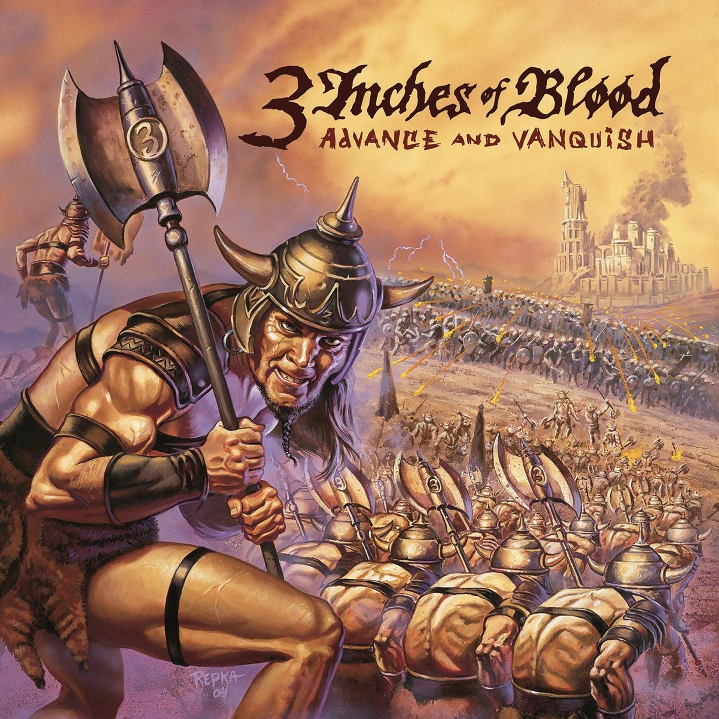 3 Inches Of Blood - Advance and Vanquish (20th Anniversary Orange & Black "ashen Dawn" Vinyl) - Lp