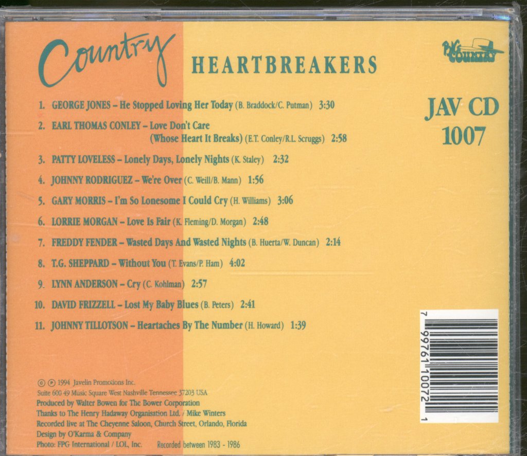 Various Artists - Country Heartbreakers - Cd