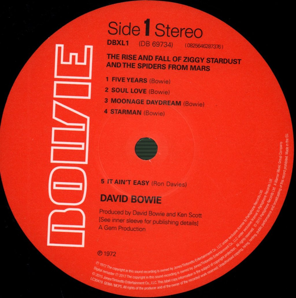 David Bowie - Rise And Fall Of Ziggy Stardust And The Spiders From Mars - Lp