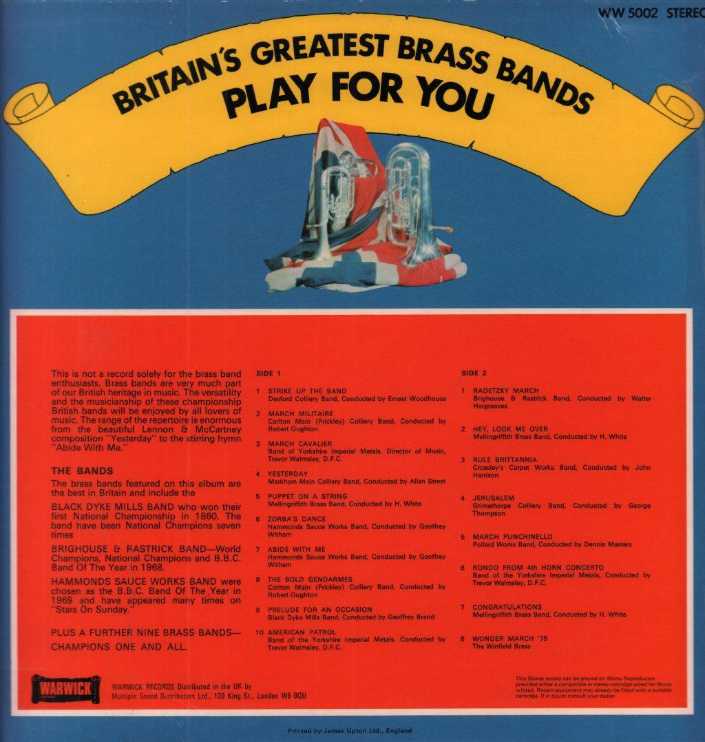 Various Artists - Best Of British Brass - Lp