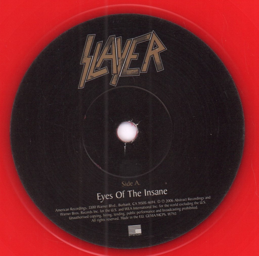 Slayer - Eyes Of The Insane - 7 Inch