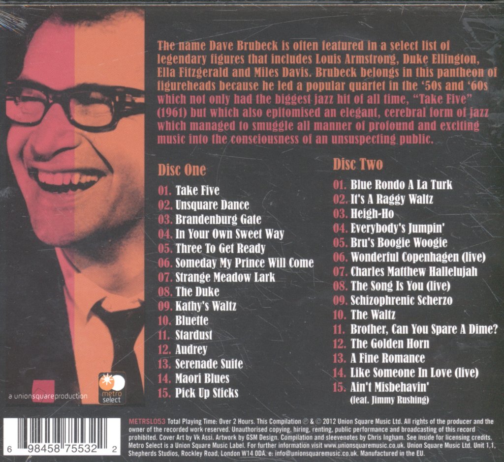 Dave Brubeck - Ain't Misbehavin - Double Cd