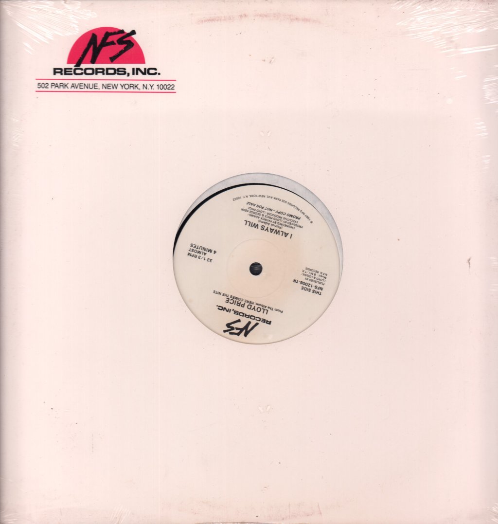 Lloyd Price - I Always Will - 12 Inch