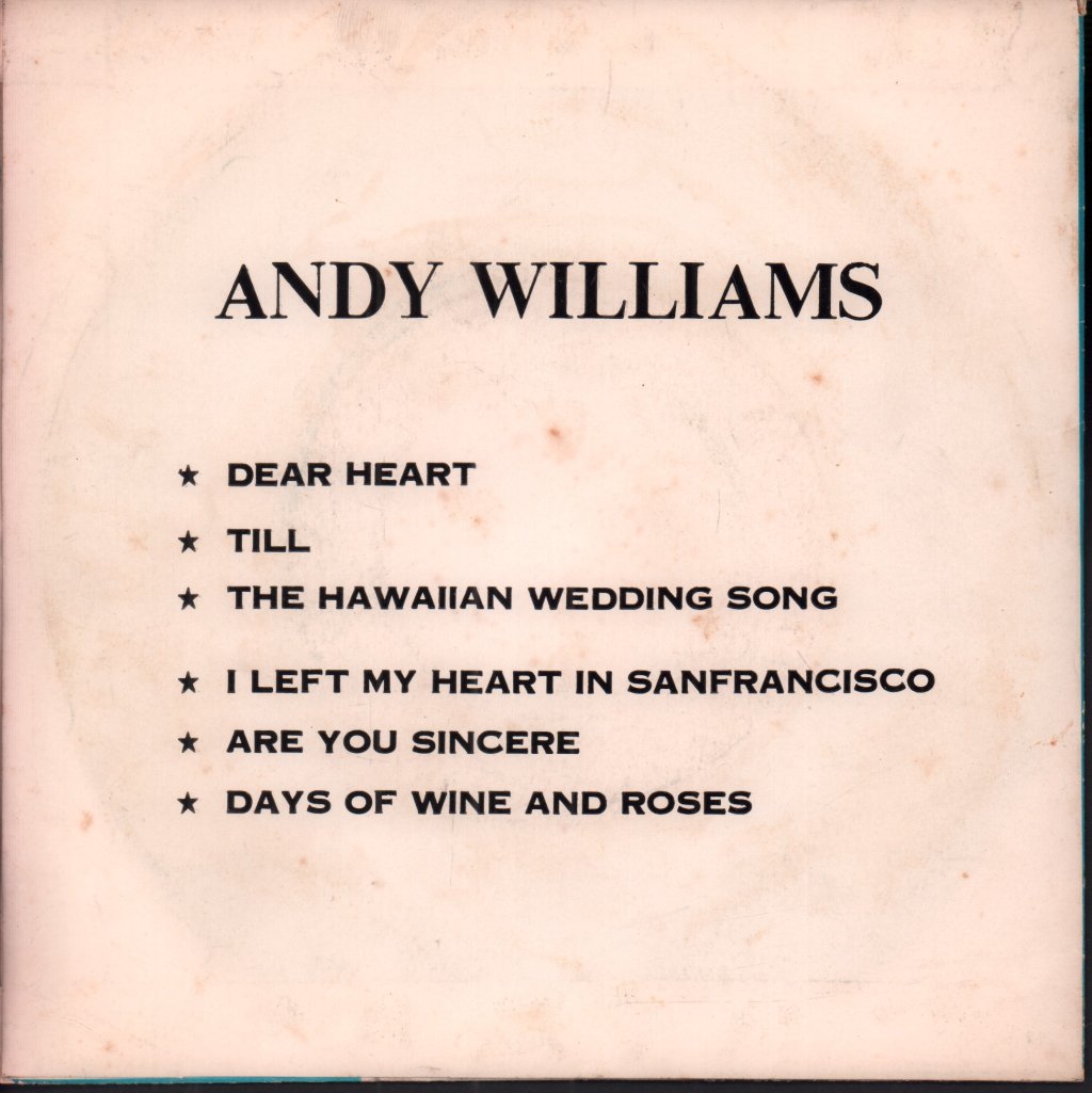 Andy Williams - Andy Williams - 7 Inch