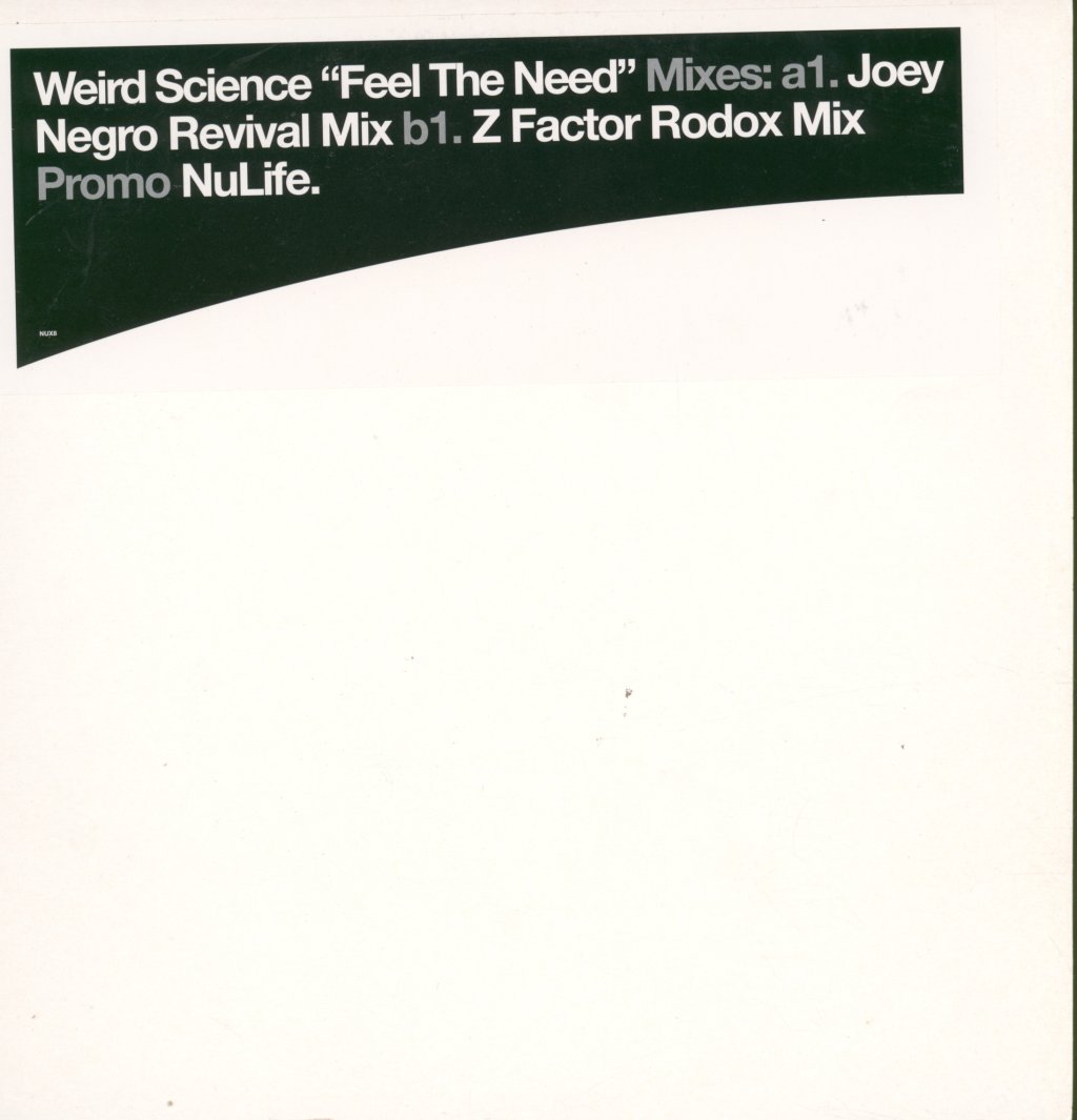 Weird Science - Feel The Need - 12 Inch