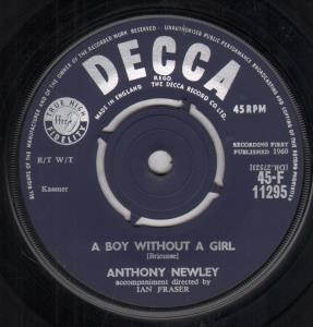 Anthony Newley - A Boy Without A Girl - 7 Inch