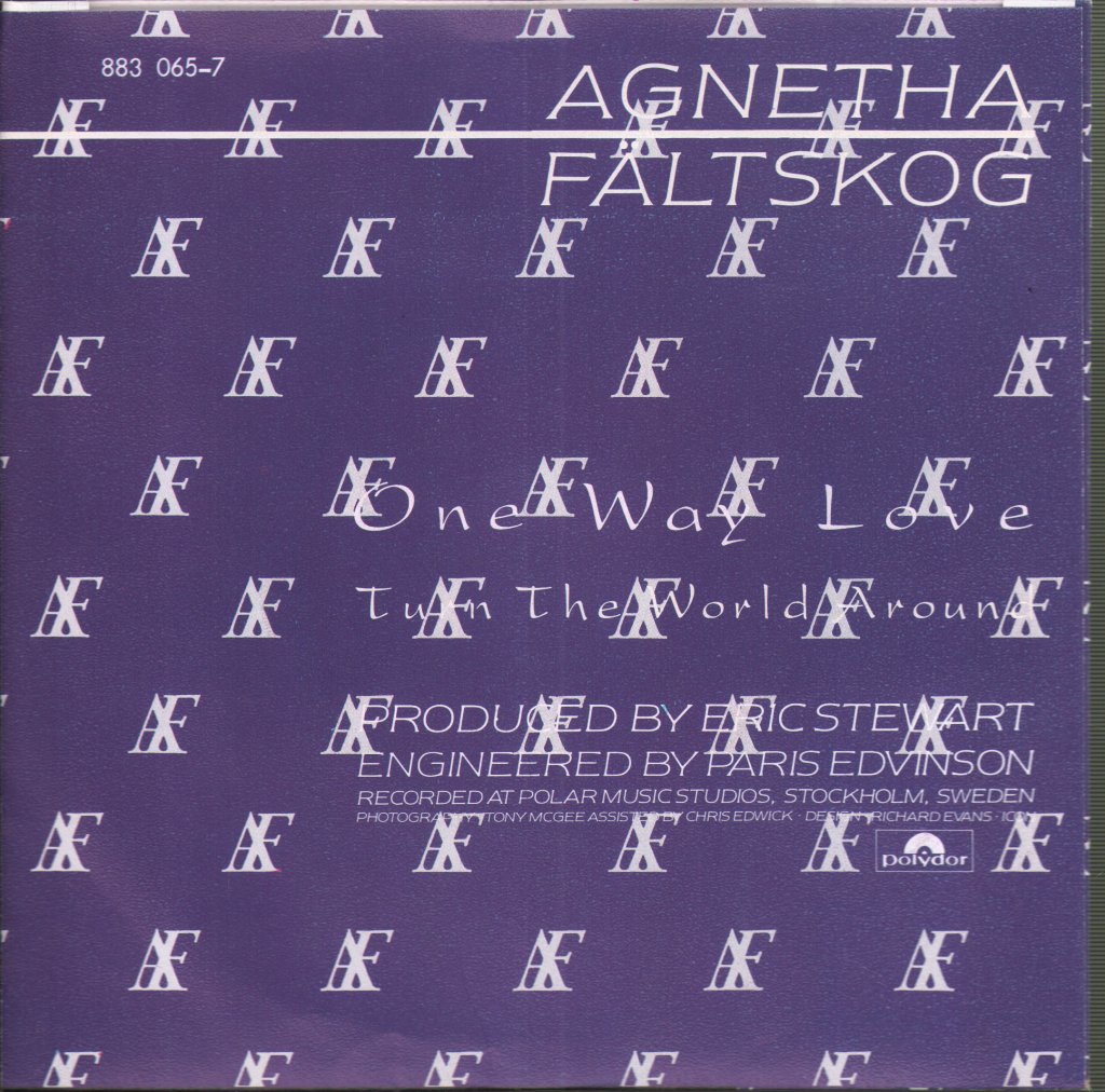 Agnetha Fältskog - One Way Love - 7 Inch