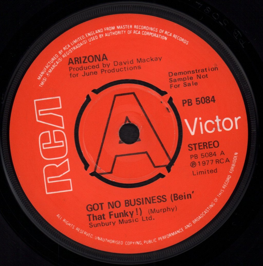 Arizona (70'S Group) - Got No Business - 7 Inch