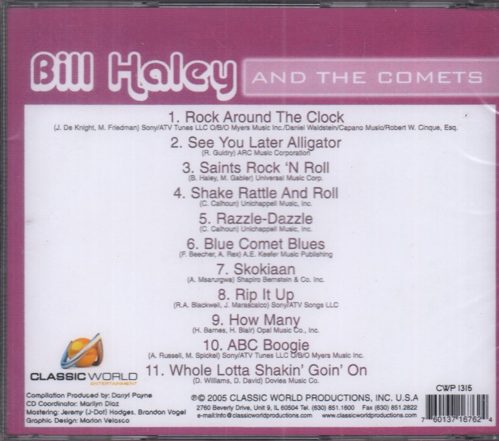 Bill Haley And The Comets - Bill Haley And The Comets - Cd