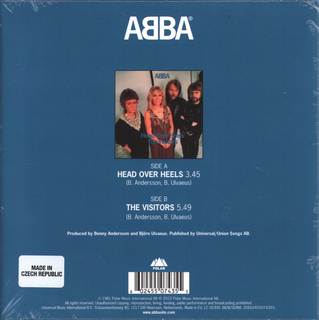 ABBA - Head Over Heels - 7 Inch