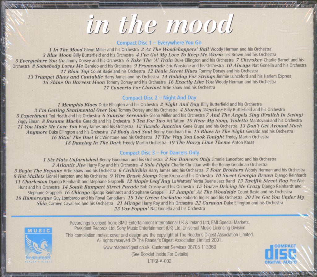 Various Artists - In The Mood - The Great Instrumentals - Triple Cd