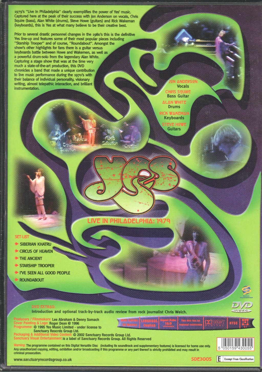 Yes - Live In Philadelphia: 1979 - Dvd