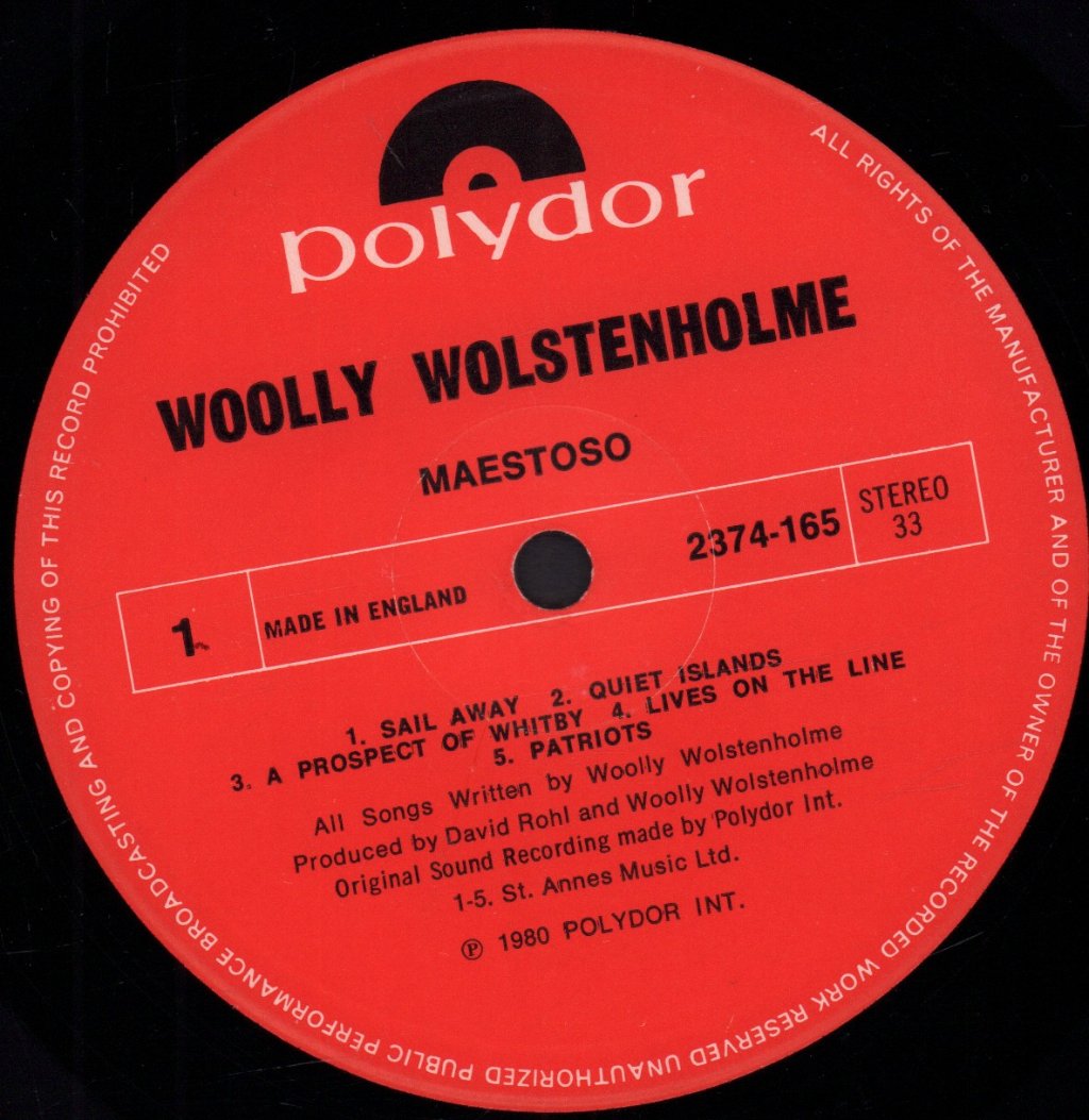 Woolly Wolstenholme - Maestoso - Lp