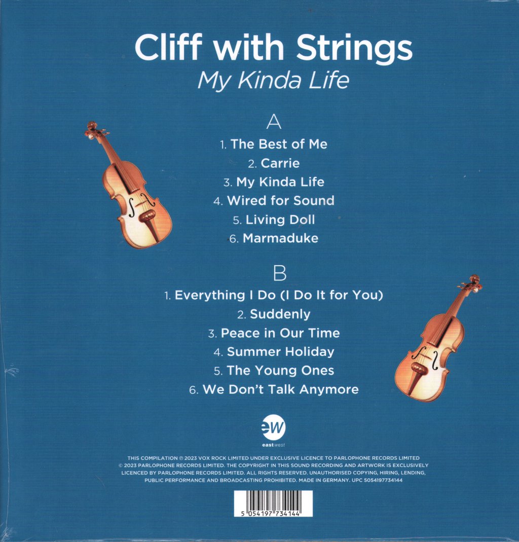 Cliff Richard - Cliff with Strings – My Kinda Life - Lp