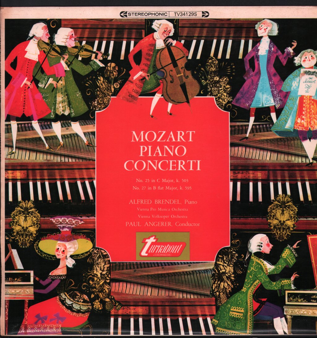 Alfred Brendel / Paul Angerer / Vienna Pro Musica Orch. - Mozart Piano Concerti No.25 / No.27 - Lp