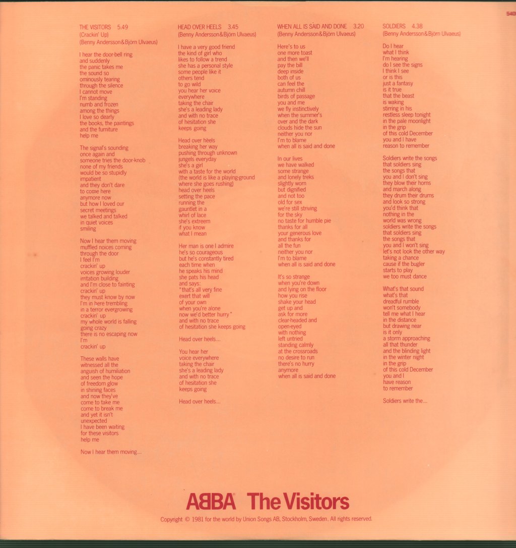 ABBA - Visitors - Lp