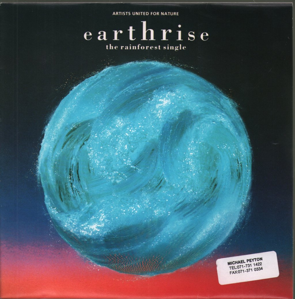 Artists United For Nature - Earthrise - The Rainforest Single - Yes We Can - 7 Inch