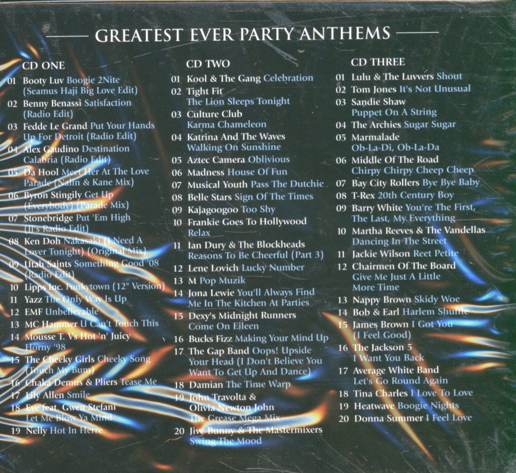 Various Artists - Greatest Ever! Party Anthems (The Definitive Collection) - Triple Cd