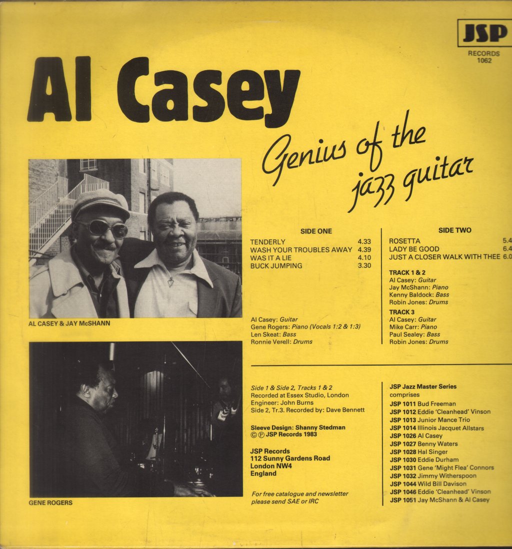 Al Casey - Genius Of The Jazz Guitar - Lp