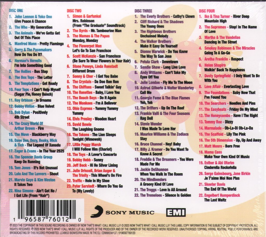 Various Artists - Now That's What I Call 60s Pop - Cd Set