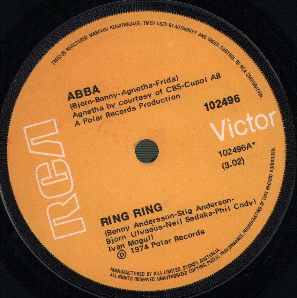 ABBA - Ring Ring - 7 Inch