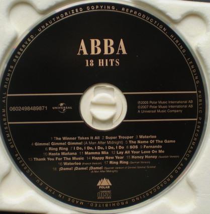 ABBA - 18 Hits - Cd