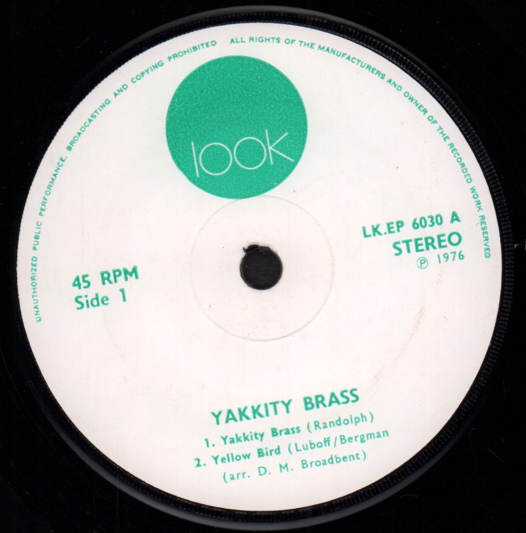 Yakkity Brass - Yakkity Brass - 7 Inch