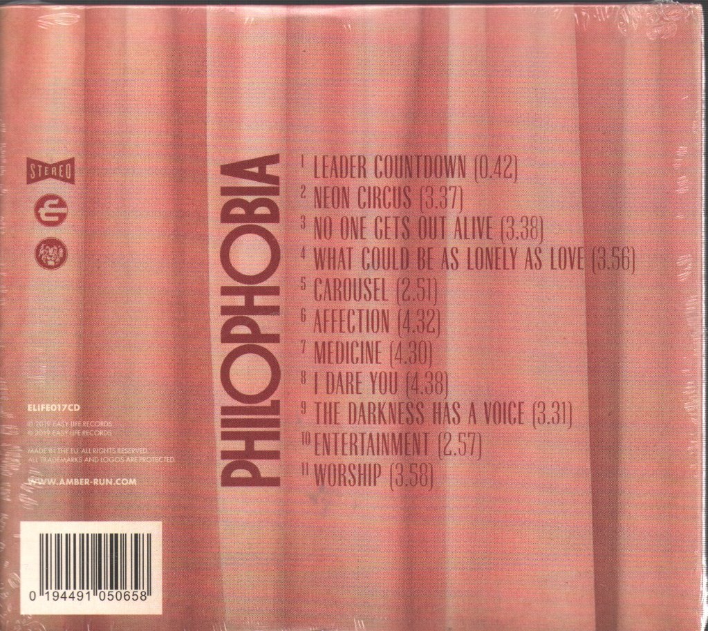 Amber Run - Philophobia - Cd