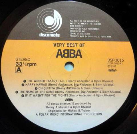 ABBA - Very Best Of ABBA - Double Lp