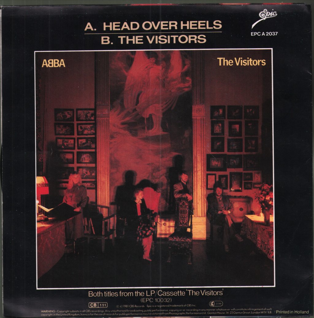 ABBA - Head Over Heels - 7 Inch