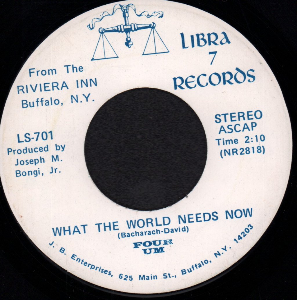 Four Um - What The World Needs Now - 7 Inch