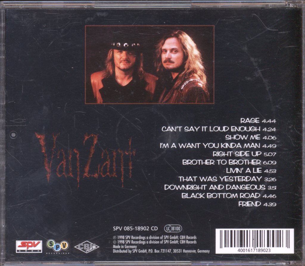 Van Zant - Brother To Brother - Cd