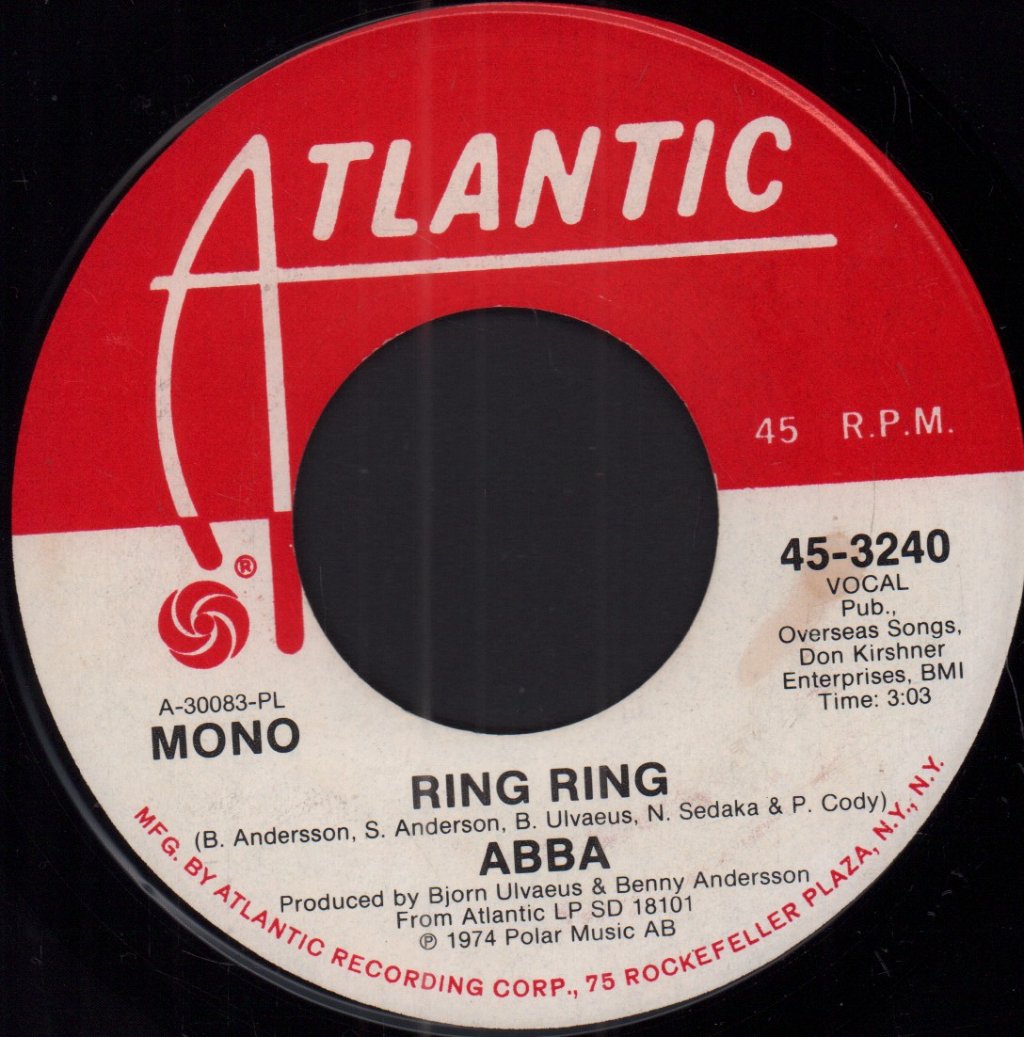 ABBA - Ring Ring - 7 Inch