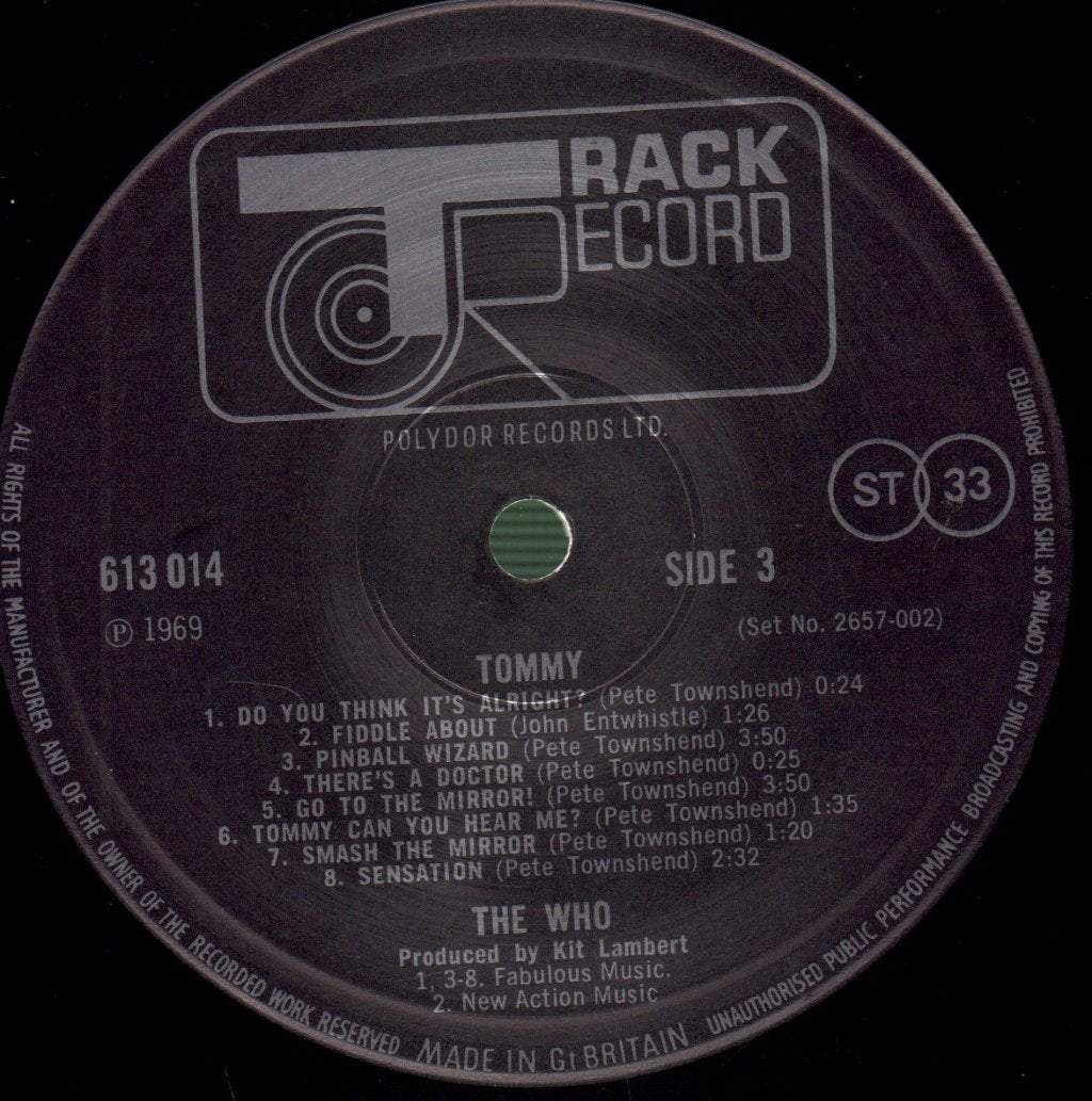 Who - Tommy - Double Lp