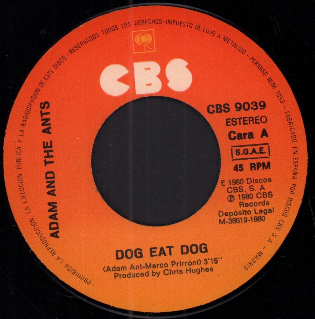 Adam And The Ants - Dog Eat Dog - 7 Inch