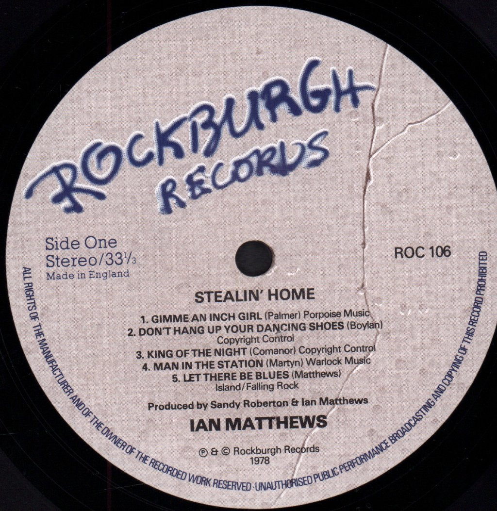 Ian Matthews - Stealin' Home - Lp