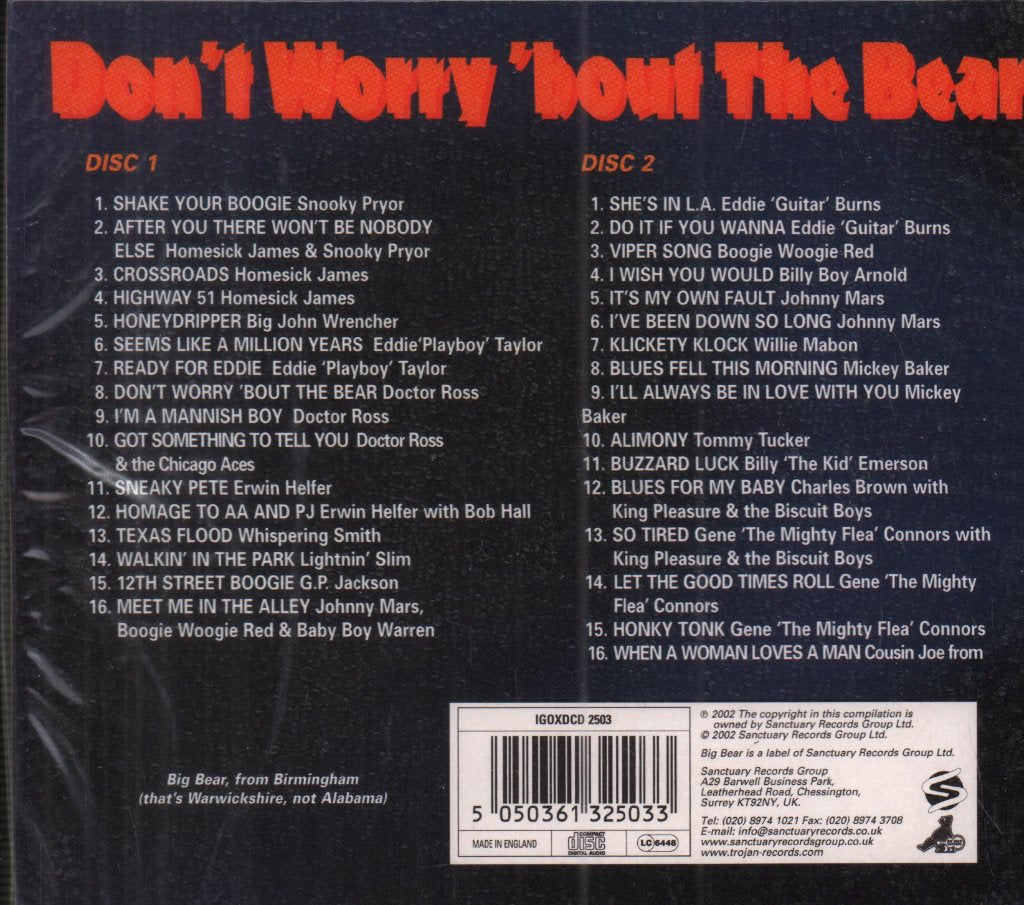 Various Artists - Don't Worry 'Bout The Bear - Cd