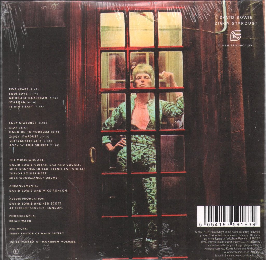 David Bowie - Rise And Fall Of Ziggy Stardust And The Spiders From Mars - Cd