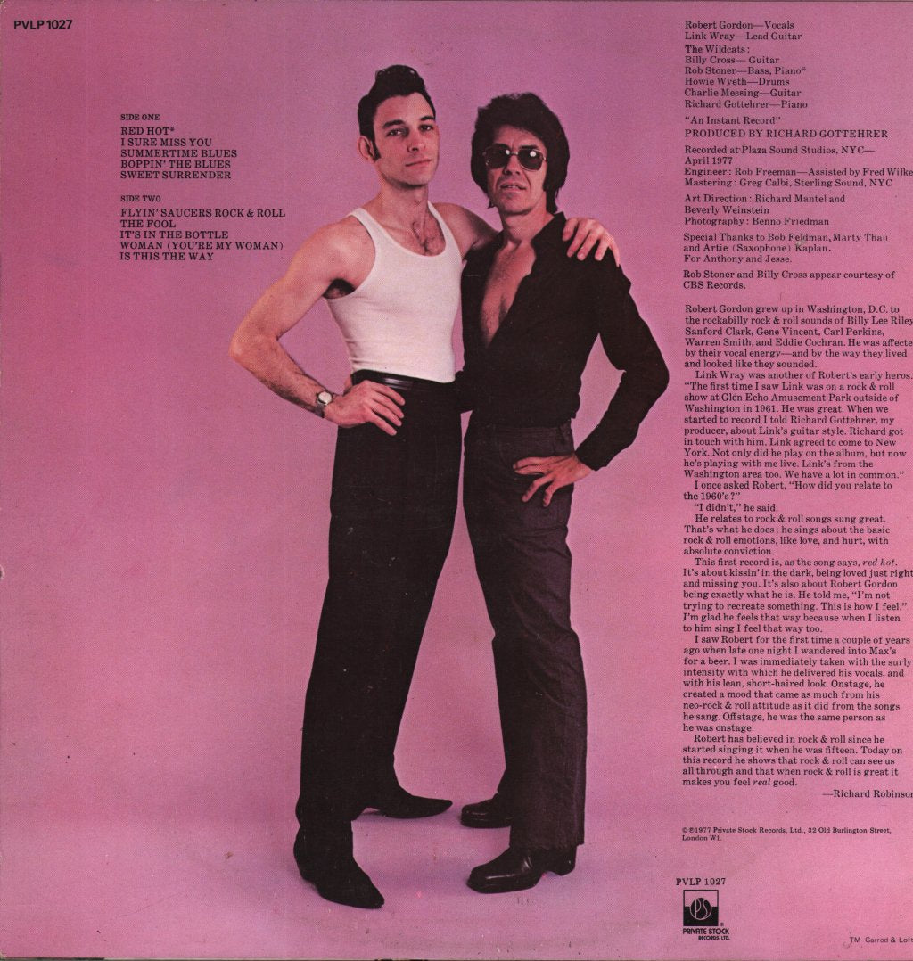 Robert Gordon With Link Wray - Robert Gordon With Link Wray - Lp