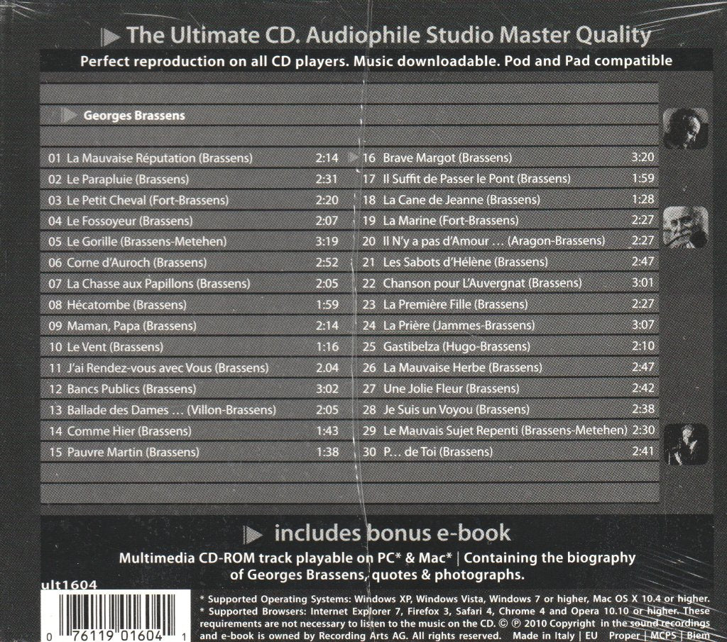 Georges Brassens - Ultimate CD - Cd