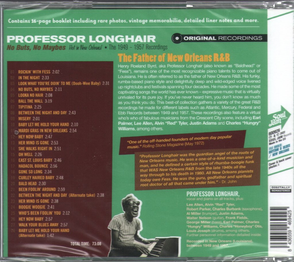 Professor Longhair - No Buts, No Maybes - Cd